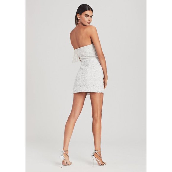 Retrofete Dress Cassandra Strapless Mini in White - Picture 11 of 16